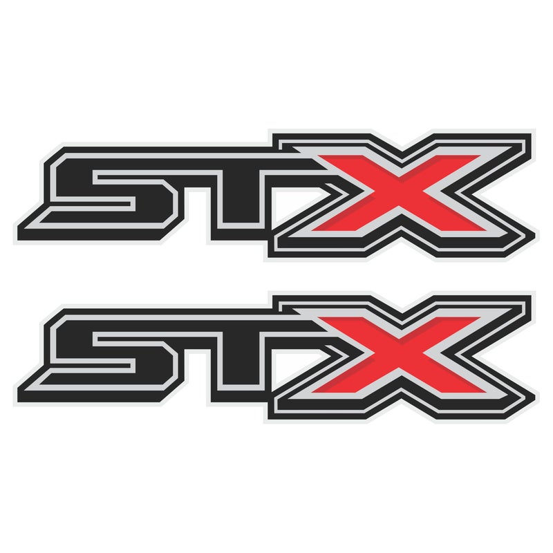 Gold Hook Ford f150 STX Decal Off Road Replacement Sticker, Compatible with Ford F150 Truck, Set of 2, Premium Series (Metallic Finish) - Image 1